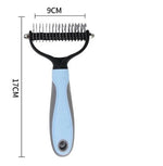 Pet Grooming Comb Stainless Steel Teeth for Shedding & Detangling