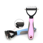 Pet Grooming Comb Stainless Steel Teeth for Shedding & Detangling