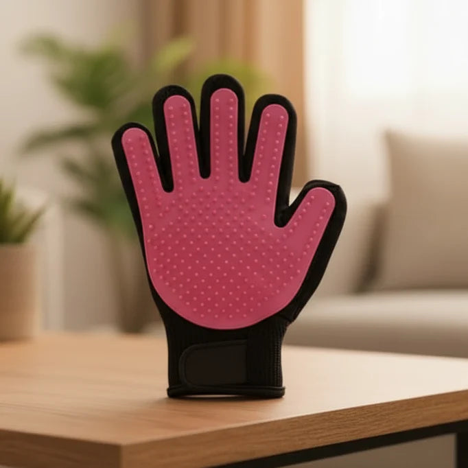 Pet Grooming Glove Soft Massage Nubs Washable & Reusable