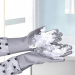 Pet Grooming Gloves Silicone Deshedding & Massage