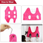 Pet Grooming Hammock Flannel Fleece Washable