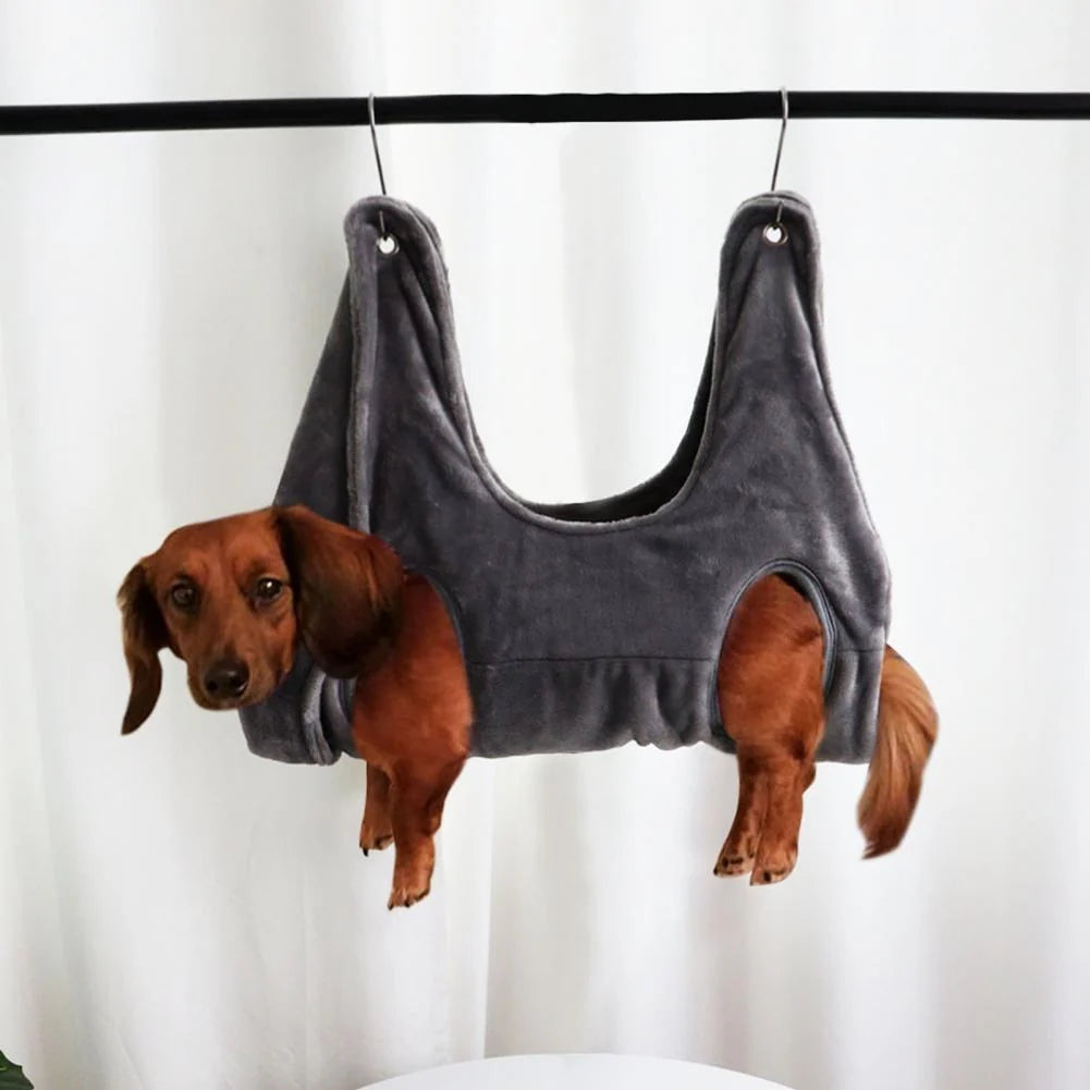 Pet Grooming Hammock Flannel Fleece Washable