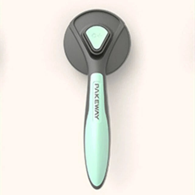 Pet Hair Brush Self-Cleaning Retractable Bristles Anti-Slip Handle