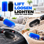 Pet Hair Drill Brush Set Silicone Bristles Set of 2
