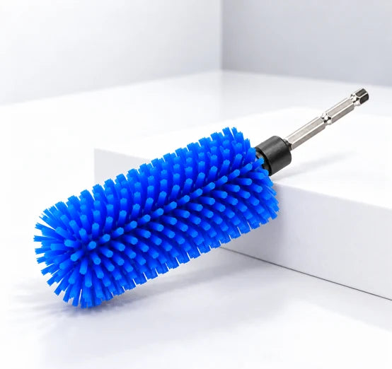 Pet Hair Drill Brush Set Silicone Bristles Set of 2