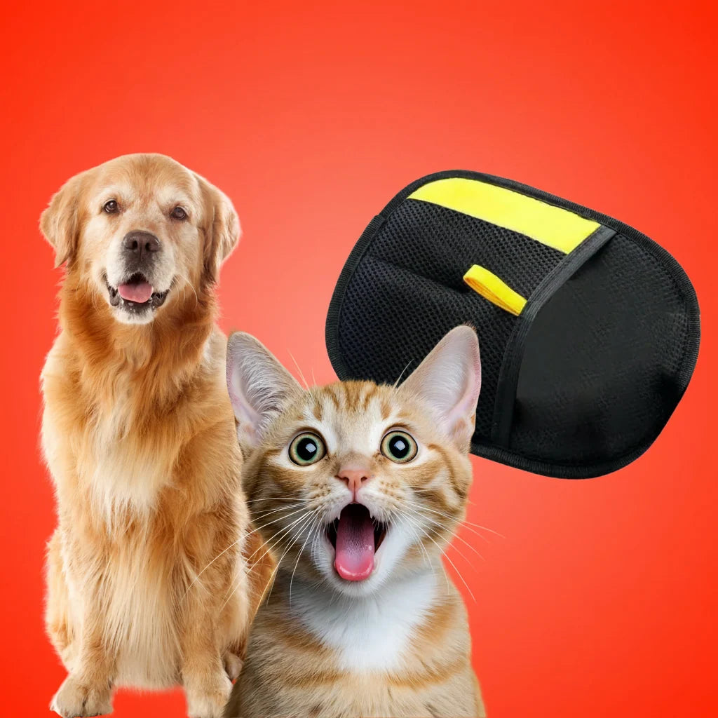 Pet Hair Remover Glove Reusable Anti-Static Breathable Mesh