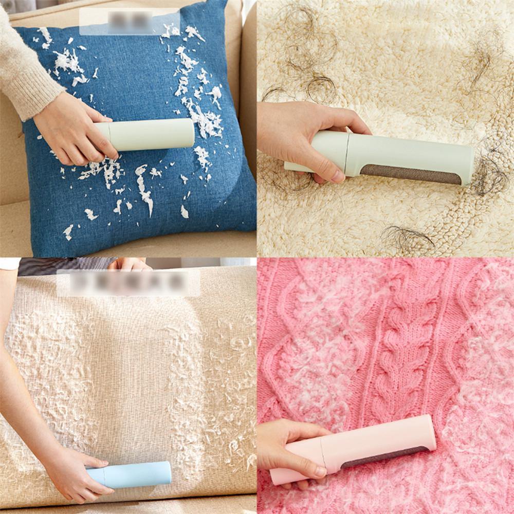Pet Hair Remover Roller Reusable Self-Cleaning Collection Bin