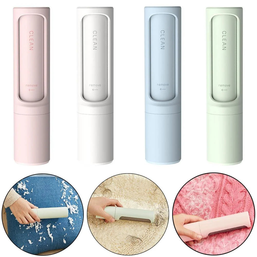 Pet Hair Remover Roller Reusable Self-Cleaning Collection Bin