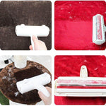 Pet Hair Remover Sticky Brush Ergonomic Handle