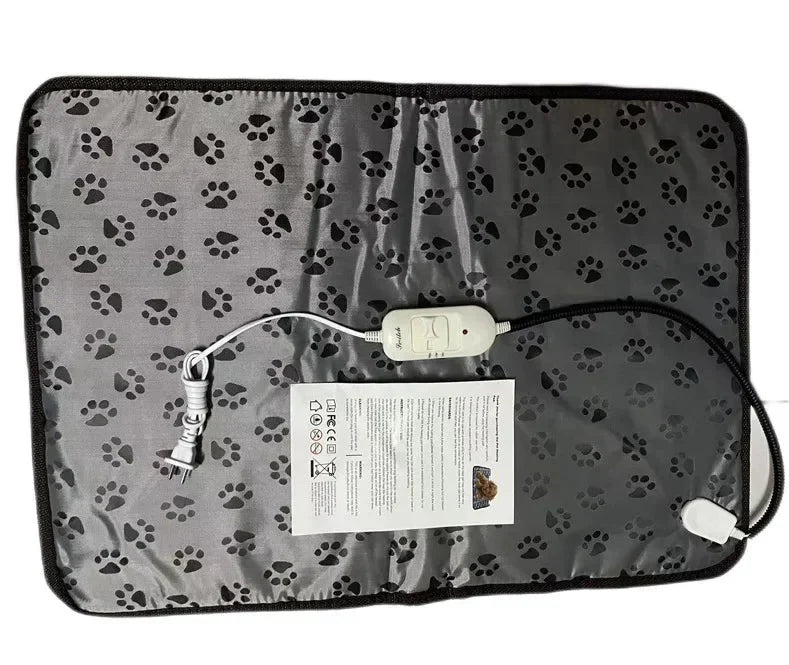 Pet Heating Mat Adjustable Heat Settings Waterproof Surface