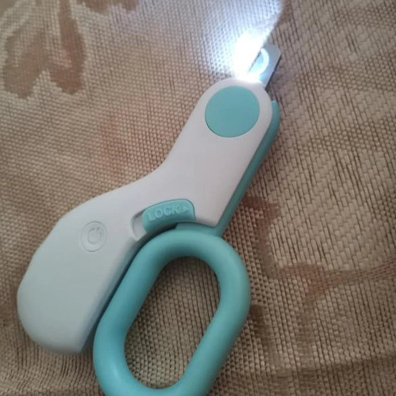 Pet Nail Clippers LED Light Stainless Steel Blade