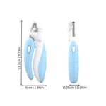 Pet Nail Clippers LED Light Stainless Steel Ergonomic Grip