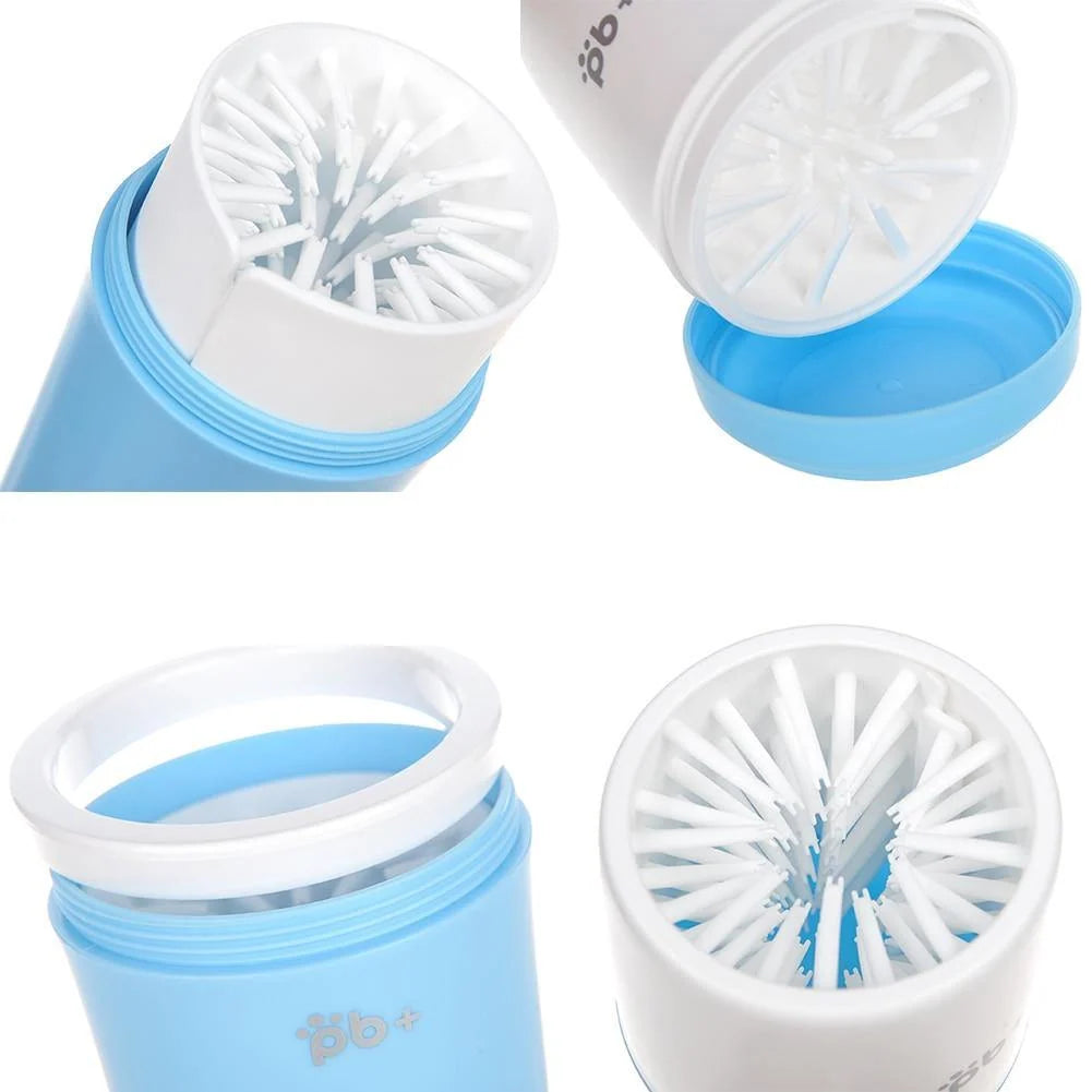 Pet Paw Washer Cup Soft Silicone Bristles Reusable Design