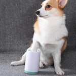 Pet Paw Washer Cup Soft Silicone Bristles Reusable Design