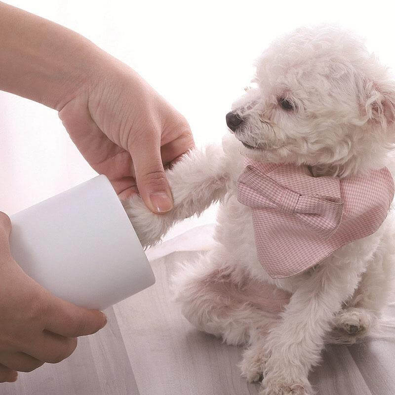 Pet Paw Washer Cup Soft Silicone Bristles Reusable Design