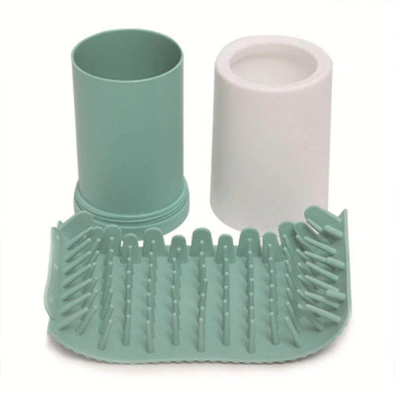 Pet Paw Washer Cup Soft Silicone Bristles Reusable Design