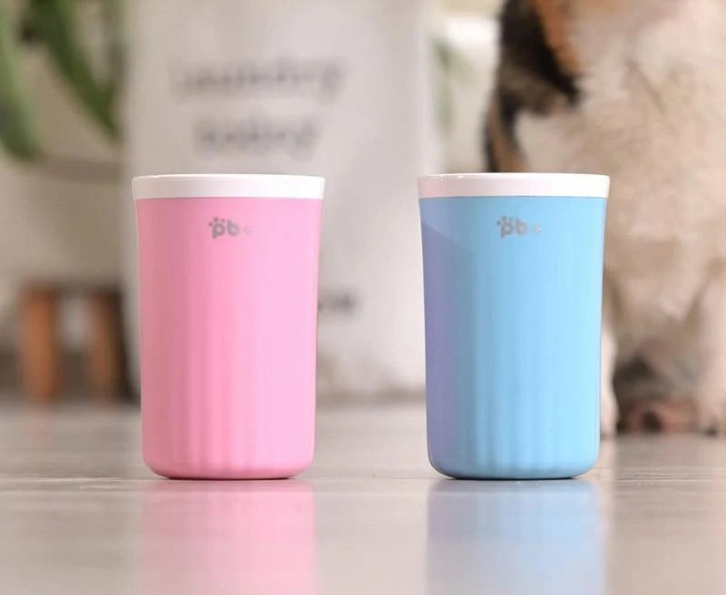 Pet Paw Washer Cup Soft Silicone Bristles Reusable Design