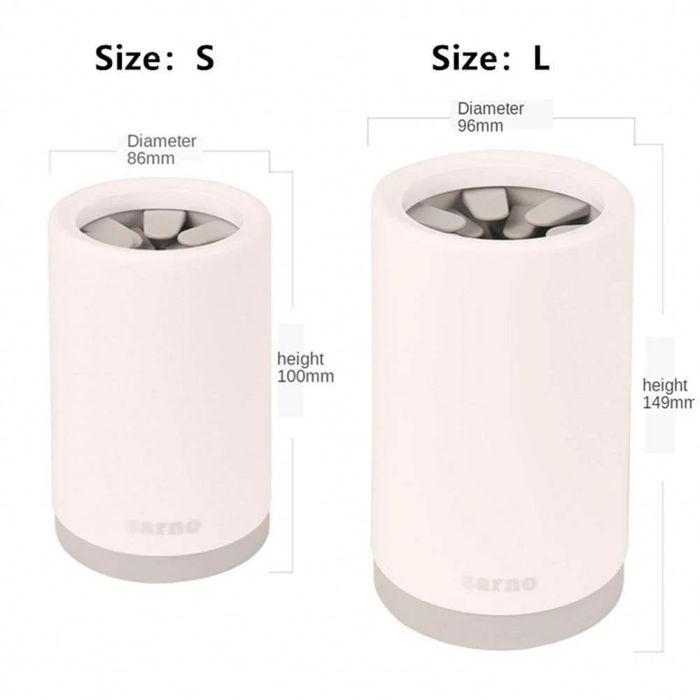Pet Paw Washer Cup Soft Silicone Bristles Reusable Design