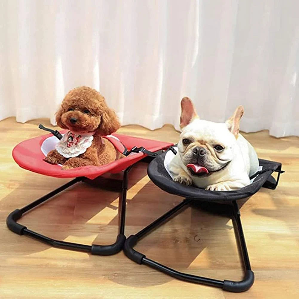Pet Rocking Chair Foldable Soft Nylon For Small Pets