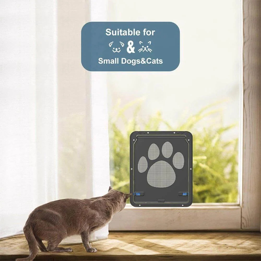 Pet Screen Door Flap Paw Print Design