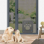 Pet Screen Door Flap Paw Print Design