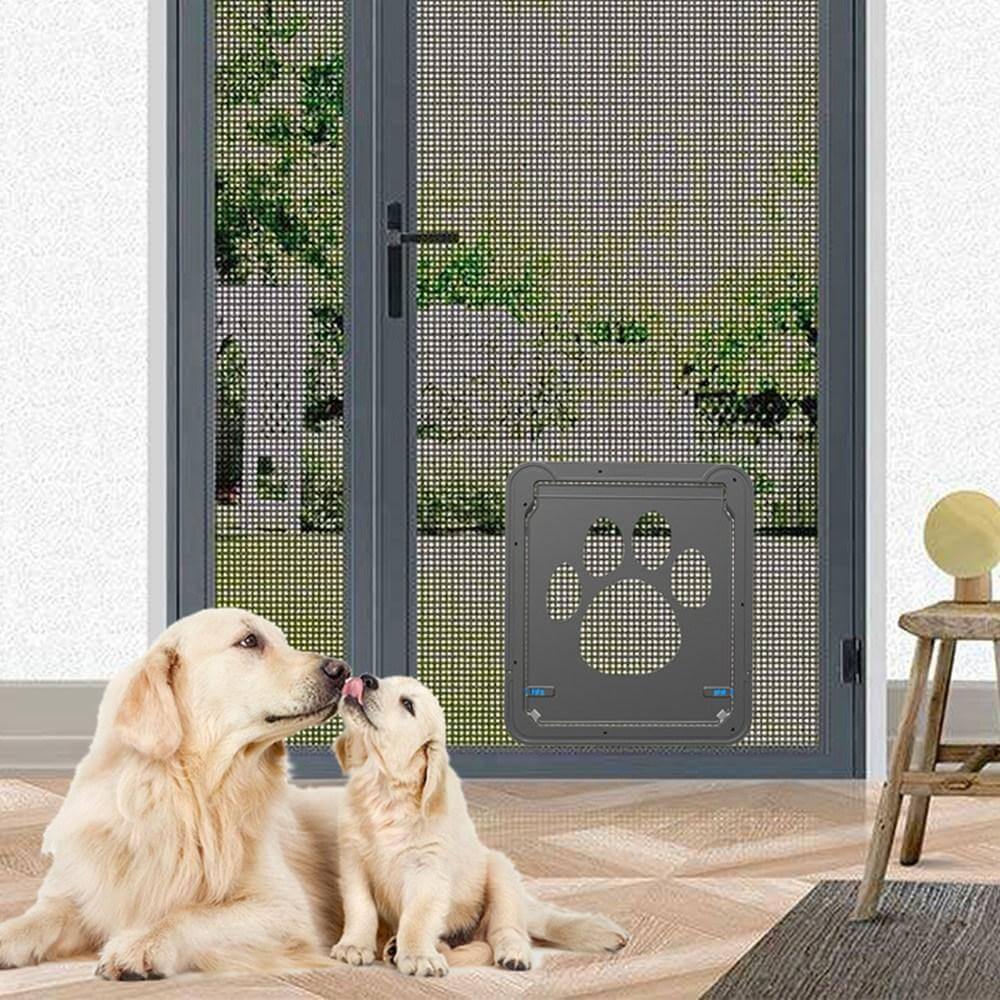 Pet Screen Door Flap Paw Print Design