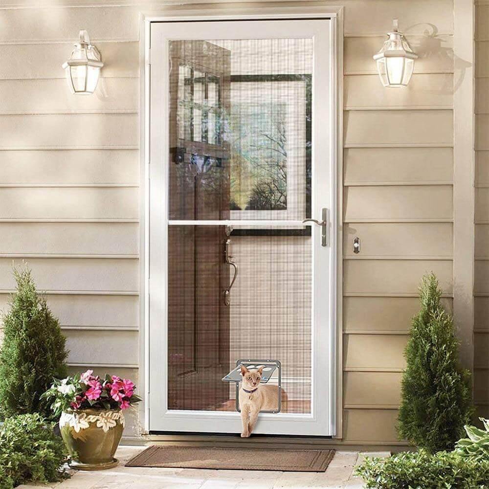 Pet Screen Door Flap Paw Print Design