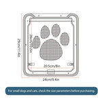 Pet Screen Door Flap Paw Print Design