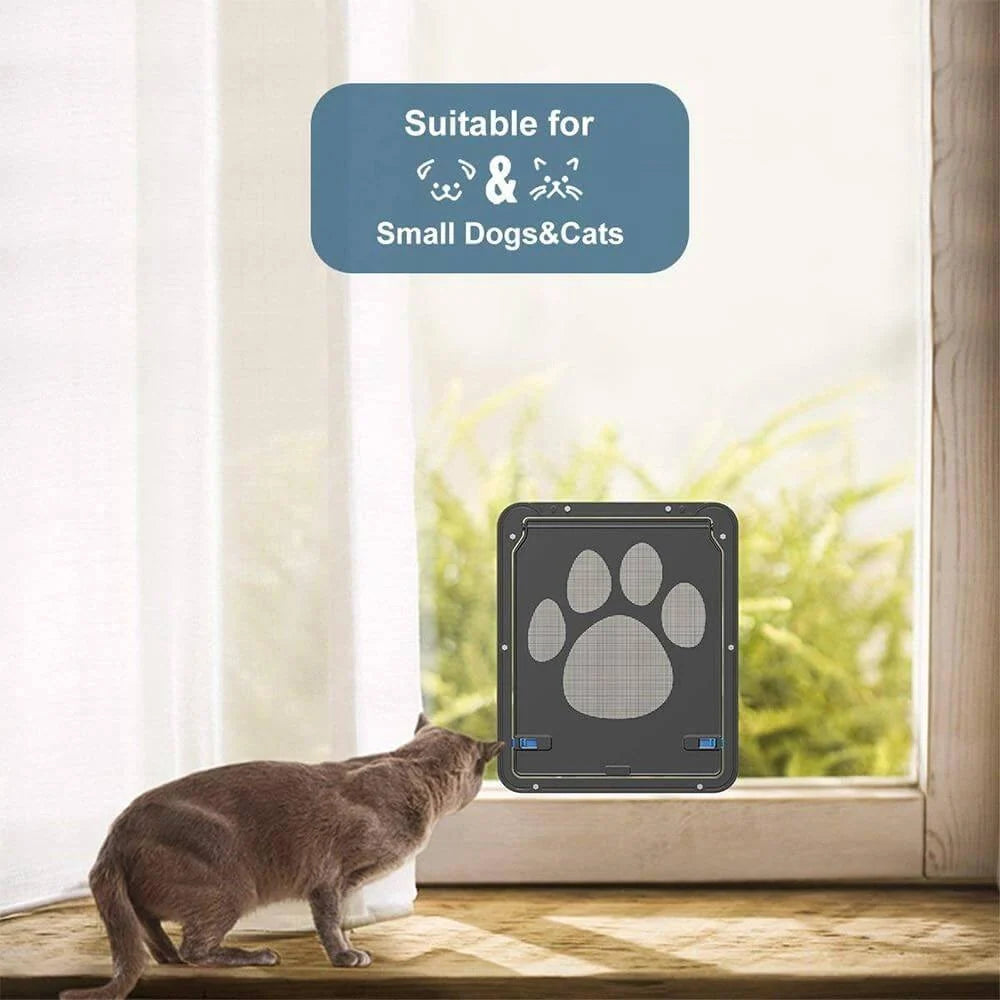 Pet Screen Door Flap Paw Print Design