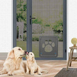 Pet Screen Door Flap Paw Print Design