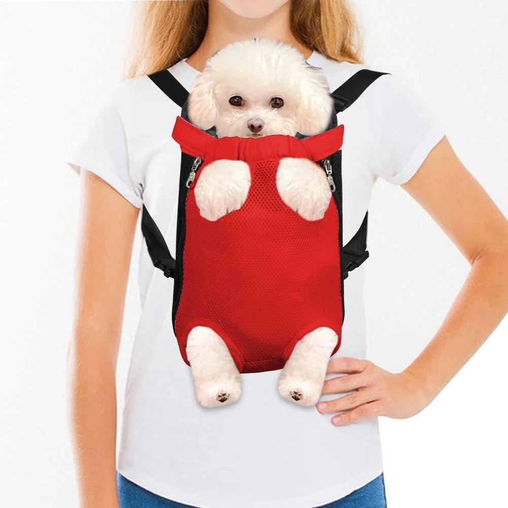 Pet Sling Carrier Ventilated Mesh Adjustable Padded Straps
