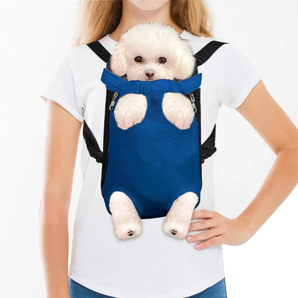 Pet Sling Carrier Ventilated Mesh Adjustable Padded Straps
