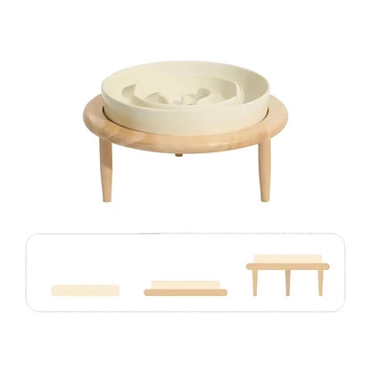 Pet Slow Feeder Bowl Ceramic Maze Dishwasher-Safe