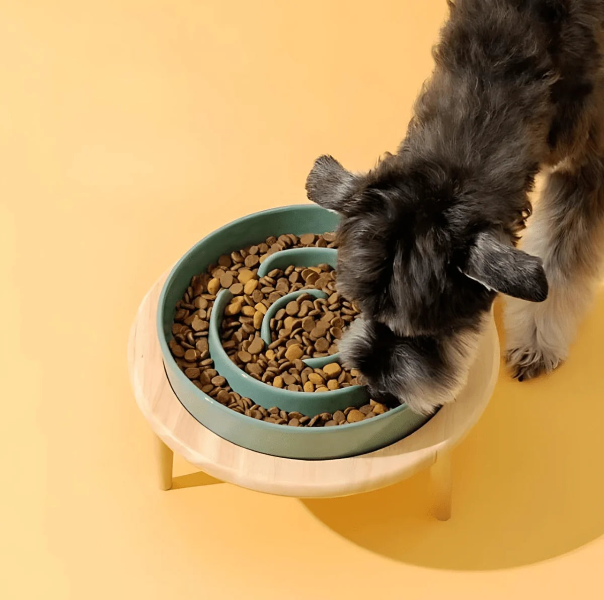Pet Slow Feeder Bowl Ceramic Maze Dishwasher-Safe