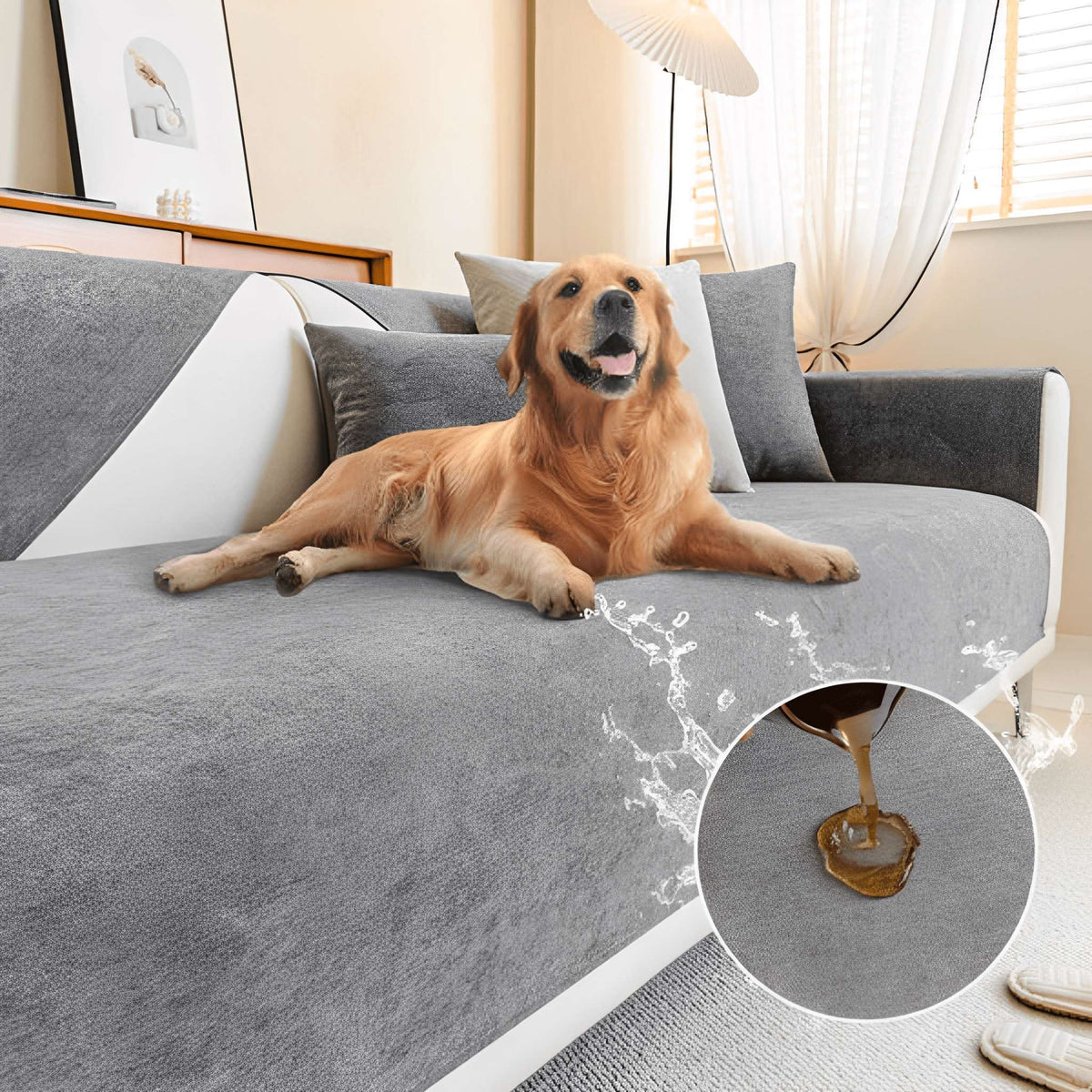 Pet Sofa Cover Water-Resistant Non-Slip Washable