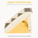 Pet Stairs 4-Step Foldable Carpeted Treads & Non-Slip Feet