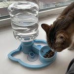 Pet Water Bowl Automatic Gravity Refill Compact & Easy-Clean