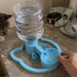 Pet Water Bowl Automatic Gravity Refill Compact & Easy-Clean