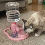 Pet Water Bowl Automatic Gravity Refill Compact & Easy-Clean