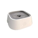 Pet Water Bowl No-Spill Floating Plate Slow-Flow Design