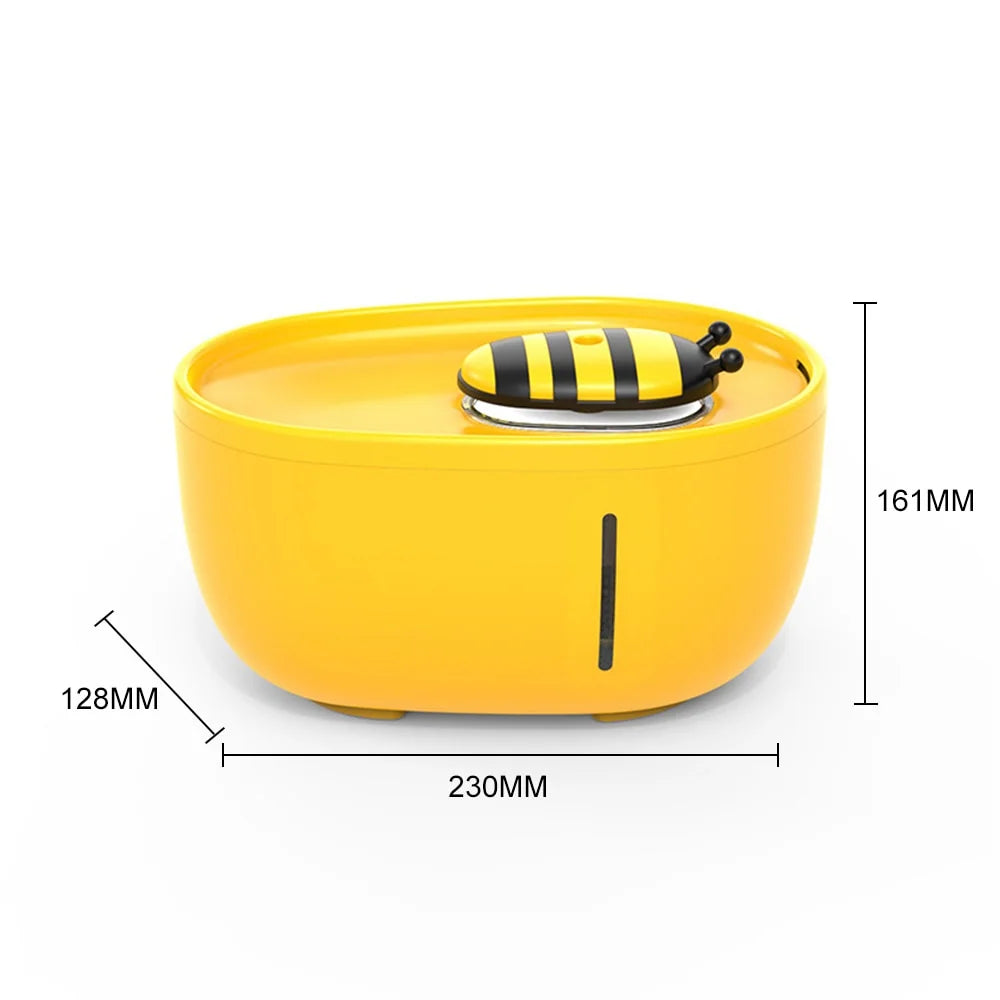 Pet Water Fountain Automatic Flow Built-In Filtration