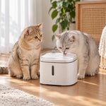 Pet Water Fountain Continuous Circulation Built-In Filtration 0.53 Gallon