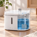 Pet Water Fountain Continuous Circulation Built-In Filtration 0.53 Gallon