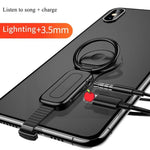 Phone Adapter Audio & Charging Adjustable Ring Holder