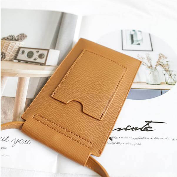 Phone Bag PU Leather Shoulder & Crossbody Strap