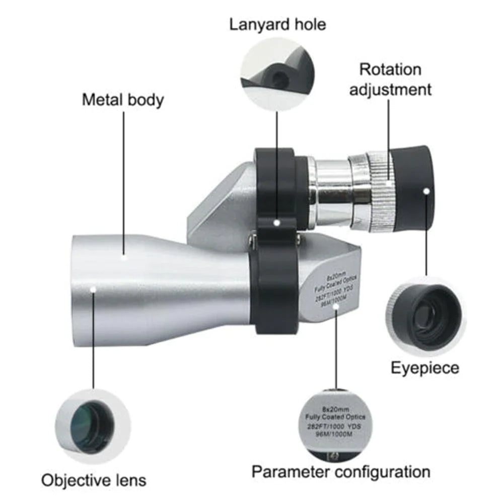 Phone Camera Lens 8x Zoom Waterproof iPhone Compatible