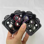 Phone Camera Lens Protector Tempered Glass Metal Frame