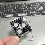 Phone Camera Lens Protector Tempered Glass Metal Frame