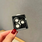 Phone Camera Lens Protector Tempered Glass Metal Frame