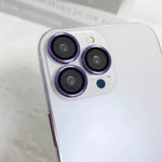 Phone Camera Lens Protector Tempered Glass Metal Frame